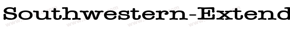 Southwestern-Extended Bold字体转换